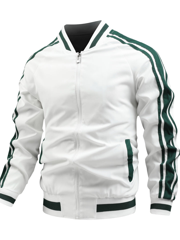 Sportief heren bomberjack in klassieke stijl, comfortabel en ideaal voor dagelijks gebruik.