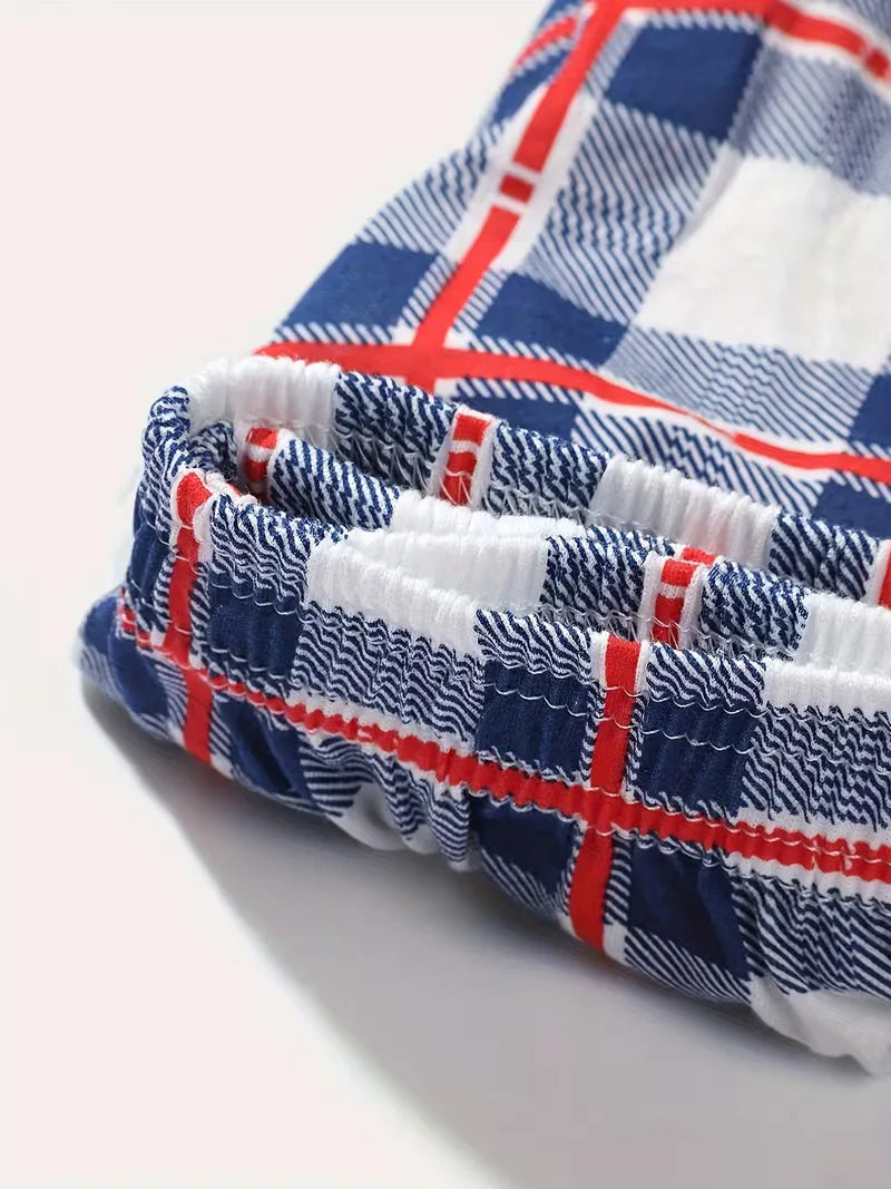Stapel diverse heren boxershorts (marineblauw, petrol, rood-blauw), allen met ultiem comfort.
