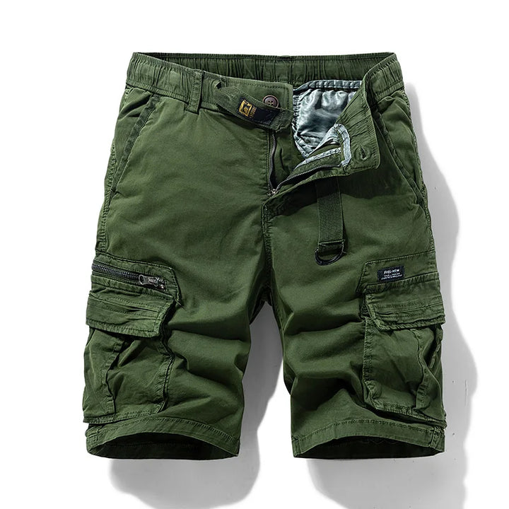 Duurzame heren camouflage cargoshorts, ideaal voor outdoor activiteiten en zomerse dagen.
