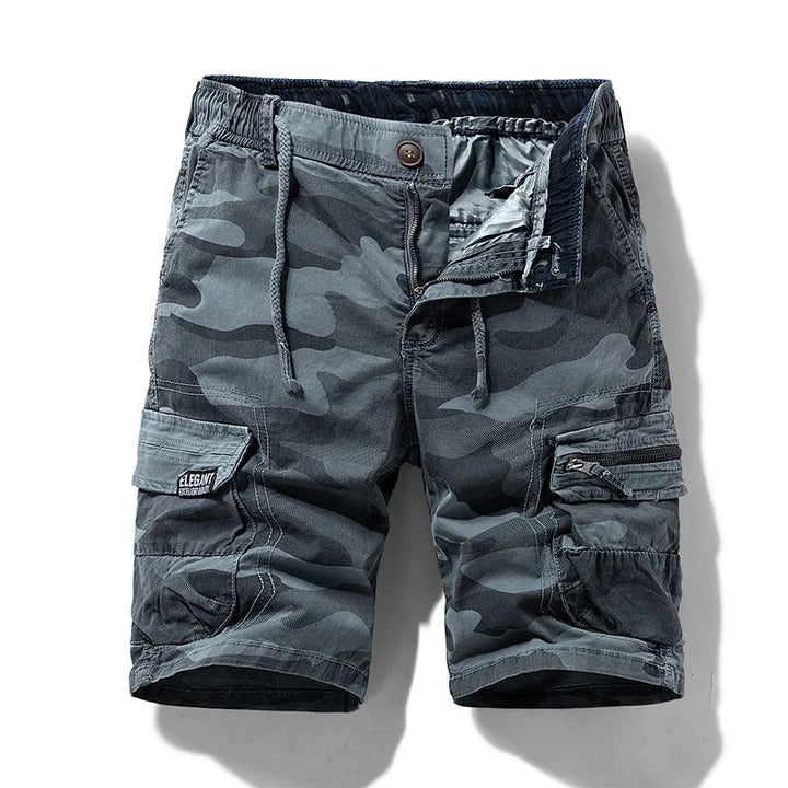Casual heren camouflage korte broek, comfortabele cargoshorts voor de zomer.