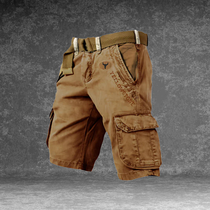 Heren cargo short, duurzaam met veelzijdige zakken, regular fit, ideaal voor outdoor-activiteiten, avontuurlijke levensstijl