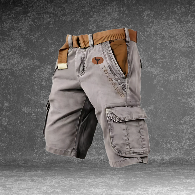 Heren cargo short, duurzaam met veelzijdige zakken, regular fit, ideaal voor outdoor-activiteiten, avontuurlijke levensstijl