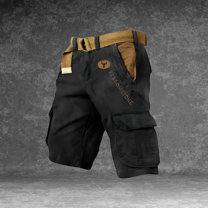 Heren cargo short, duurzaam met veelzijdige zakken, regular fit, ideaal voor outdoor-activiteiten, avontuurlijke levensstijl