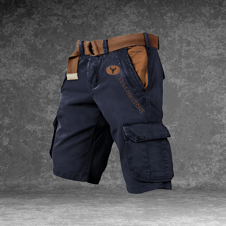 Heren cargo short, duurzaam met veelzijdige zakken, regular fit, ideaal voor outdoor-activiteiten, avontuurlijke levensstijl