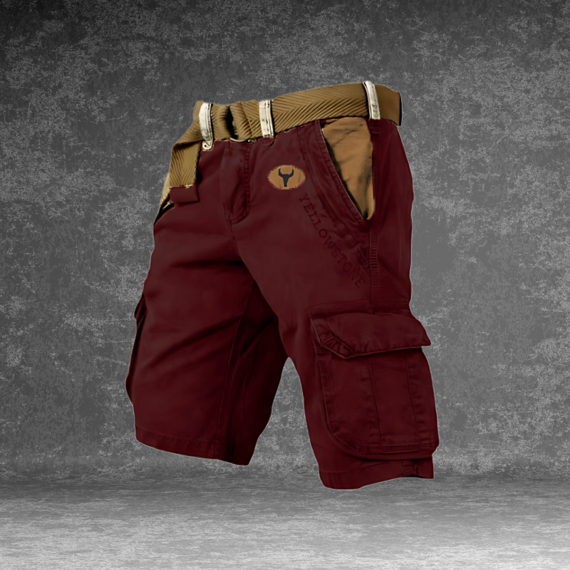 Heren cargo short, duurzaam met veelzijdige zakken, regular fit, ideaal voor outdoor-activiteiten, avontuurlijke levensstijl