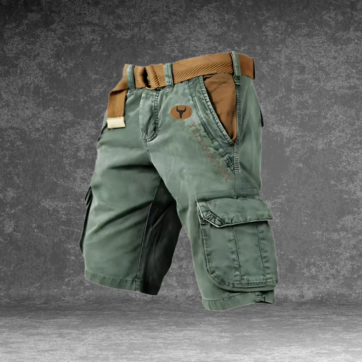 Heren cargo short, duurzaam met veelzijdige zakken, regular fit, ideaal voor outdoor-activiteiten, avontuurlijke levensstijl