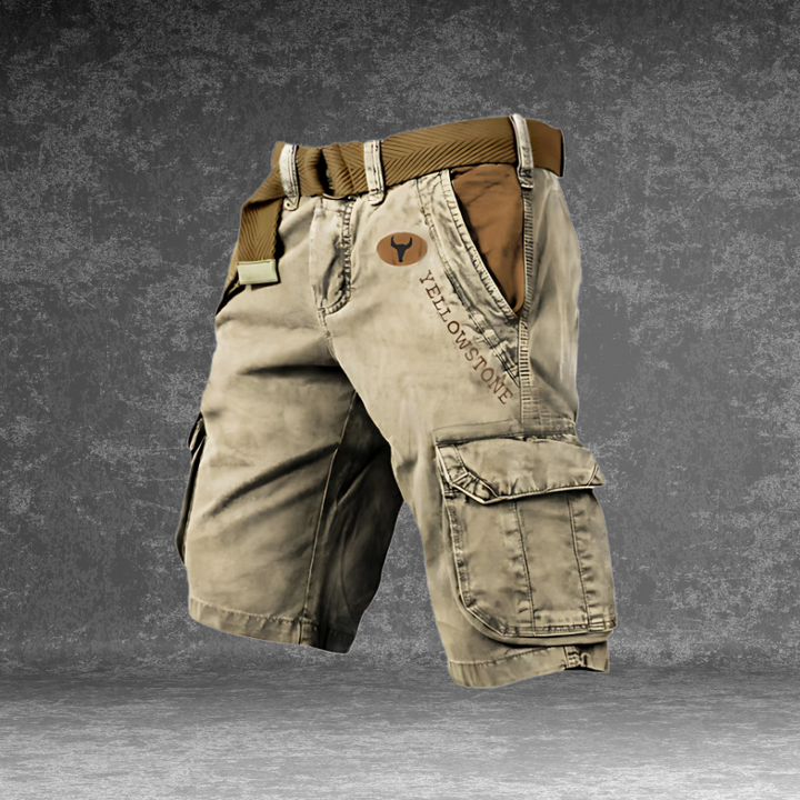 Heren cargo short, duurzaam met veelzijdige zakken, regular fit, ideaal voor outdoor-activiteiten, avontuurlijke levensstijl
