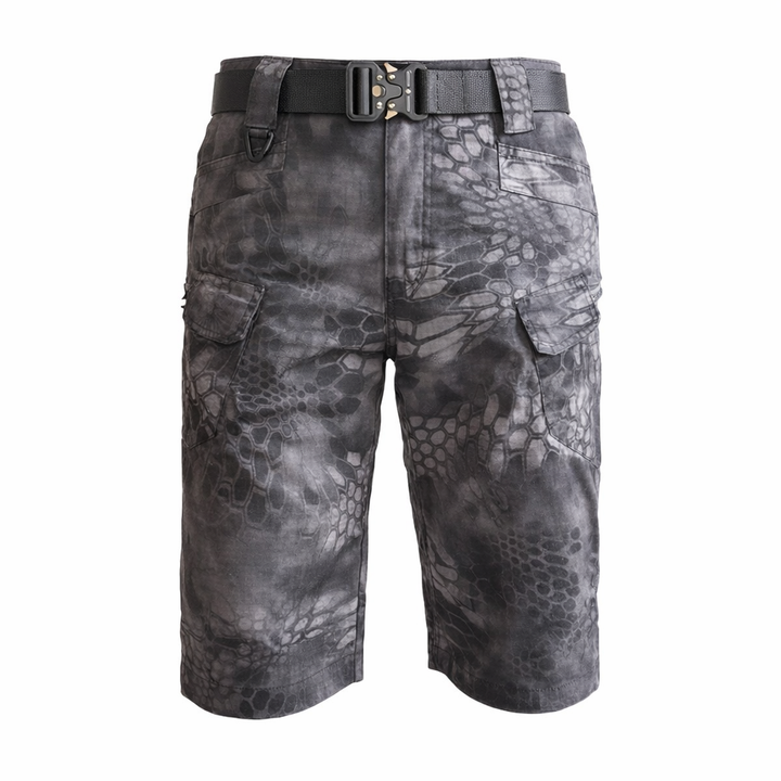 Katoenmix heren cargo shorts, zacht en ademend, perfect voor warme dagen en een relaxte look.