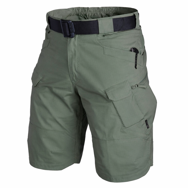 Militaire stijl heren korte broek met ruime zakken, ideaal voor zowel outdoor als casual.