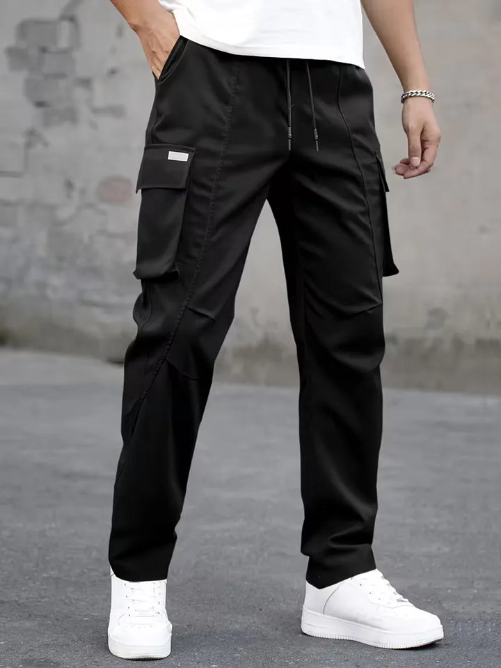 Comfortabele heren cargobroek met elastische tailleband, casual, perfect voor elke dag.