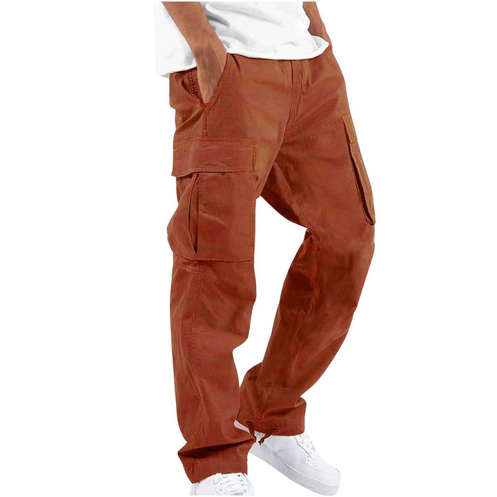 Stijlvolle heren cargo broek, relaxte pasvorm, perfect voor een ontspannen look.