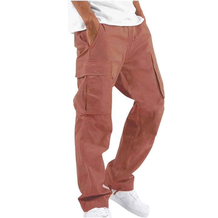 Functionele heren cargo broek, comfortabel met relaxte pasvorm en stoere details.