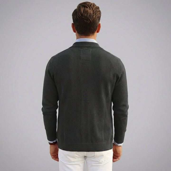 Modieuze herenblazer met klepzakken, perfect voor een veelzijdige en zakelijke uitstraling.