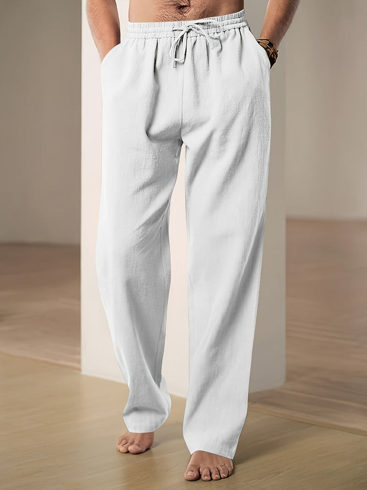 Heren casual broek, ademend comfort, tijdloze stijl. Ideaal voor dagelijks gebruik, losse pasvorm.