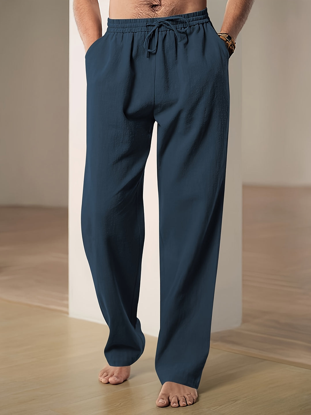Heren casual broek: ademend comfort, stijlvolle losse pasvorm. Perfecte veelzijdige kleding voor heren.