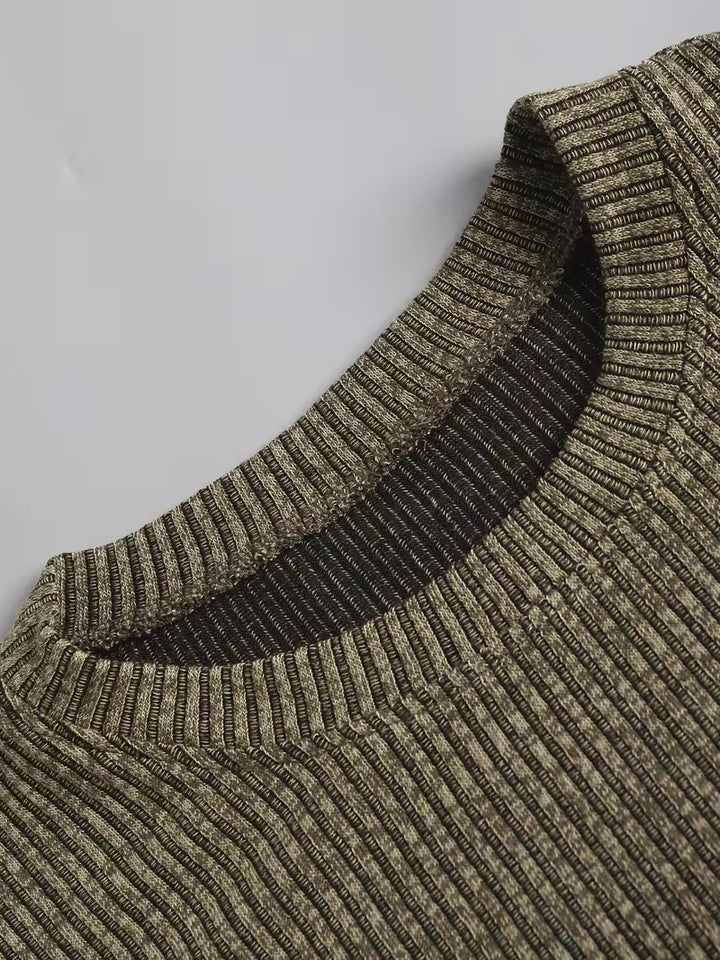 Casual heren T-shirt met ronde hals, jacquard design. Een comfortabele must-have voor lente/zomer garderobe.