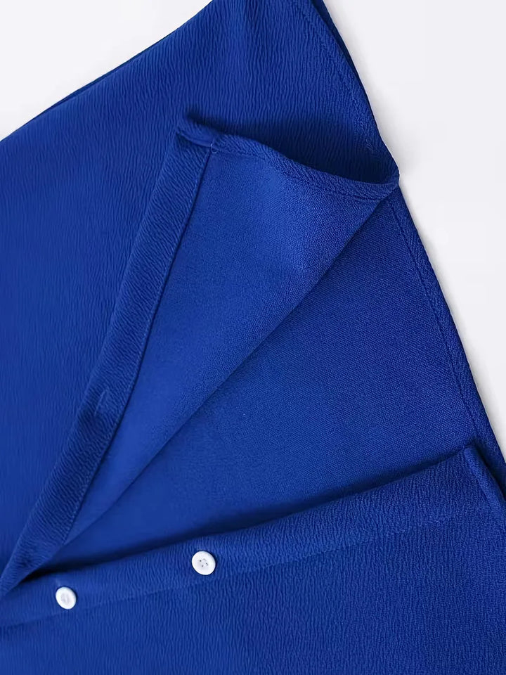 Achterkant van het regular fit herenoverhemd korte mouw, casual & stijlvol.