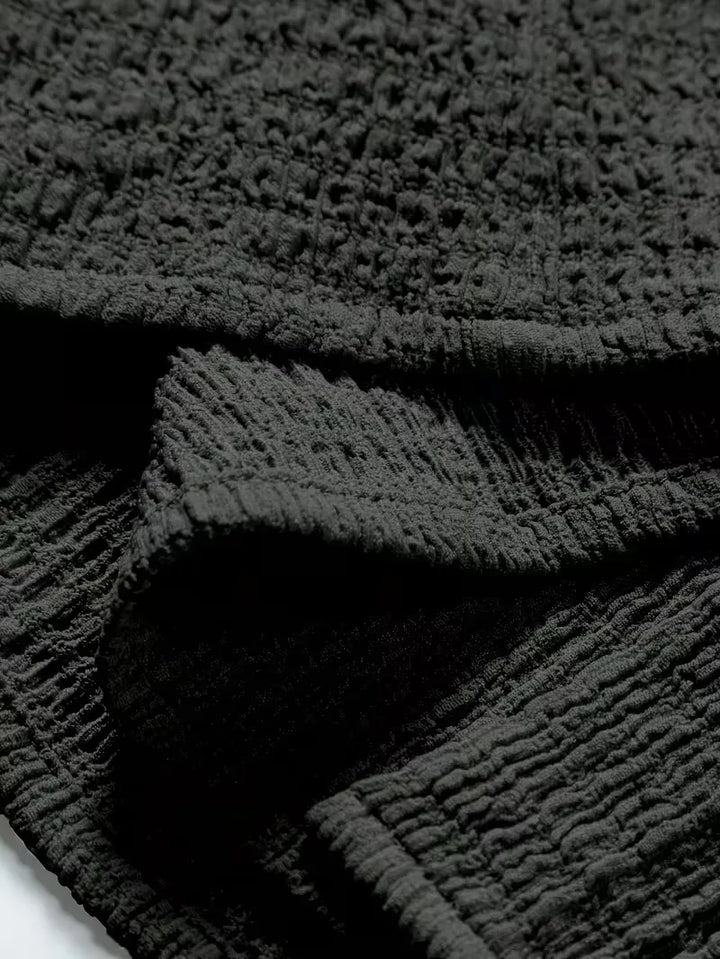 Heren casual overhemd korte mouw met moderne V-hals, stijlvol & comfortabel.