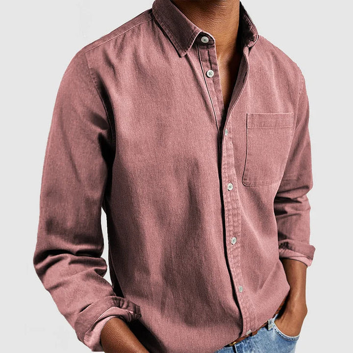 Lichtgewicht heren casual overhemd, ademend en stijlvol, perfect voor lente- en zomeroutfits en warm weer.