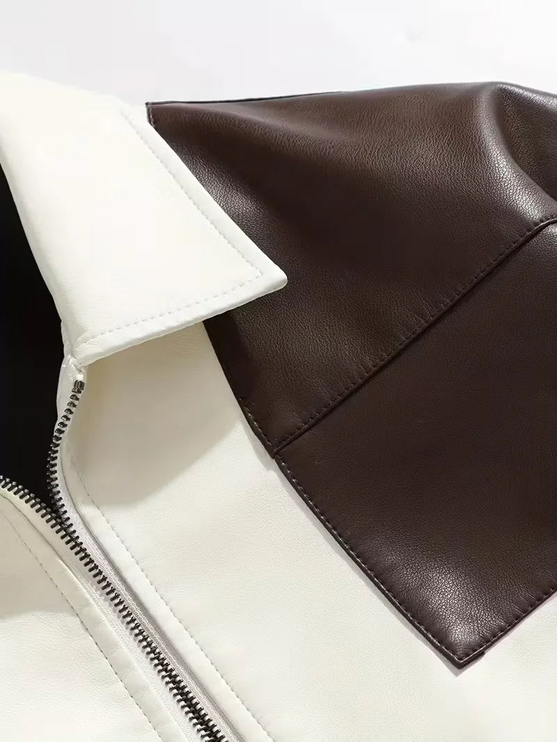 Heren bomberjack met color-block. Comfortabele en warme herenmode. Geschikt voor smart casual outfits.
