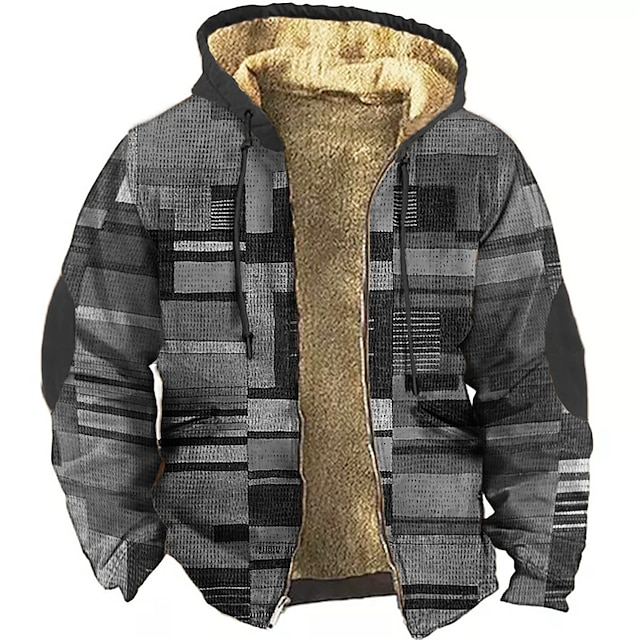 Comfortabel heren vest met capuchon en trendy colorblock in groen en grijs. Perfect voor elke man.
