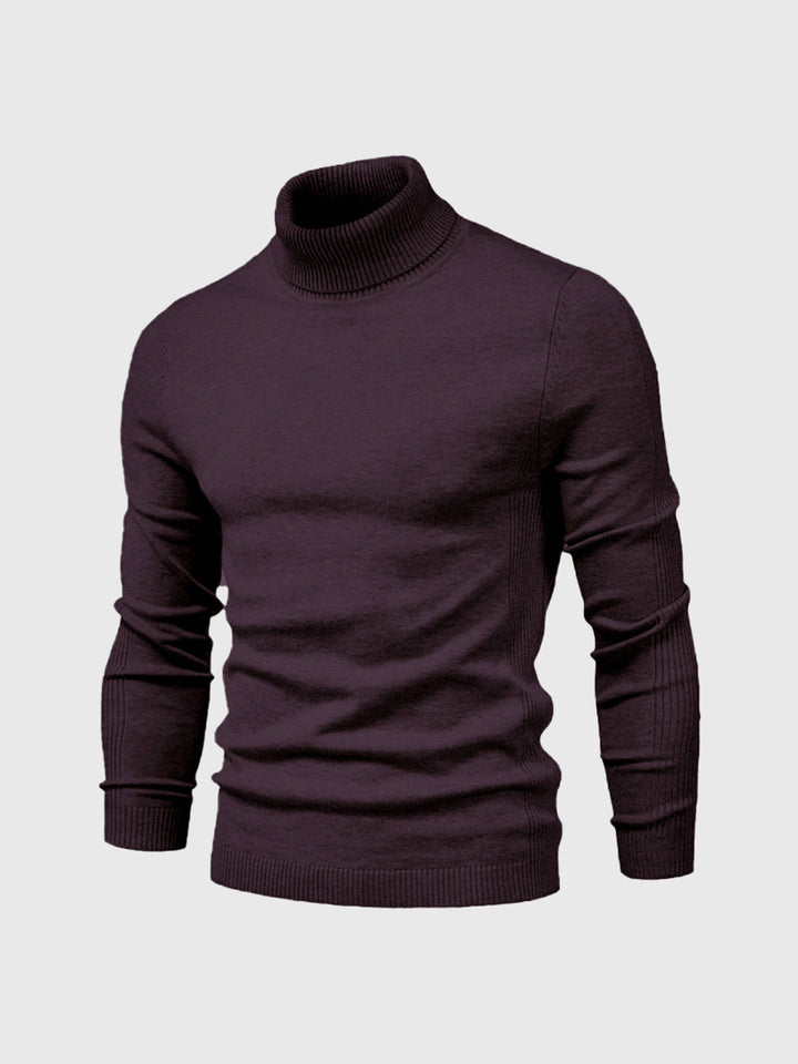 Comfortabele heren coltrui met lange mouw, elegante en tijdloze pullover voor herfstmode.