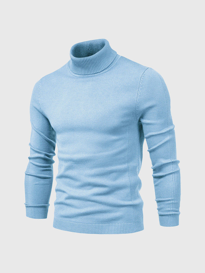 Tijdloze heren coltrui met lange mouw, een essentieel kledingstuk voor elke garderobe.