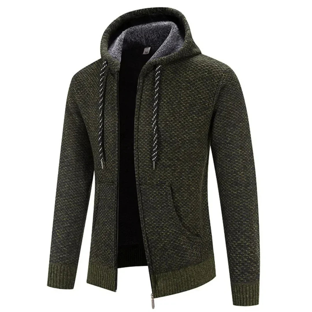 Heren wintertrui met ritssluiting. Dit warme, comfortabele vest is perfect voor dagelijks gebruik.