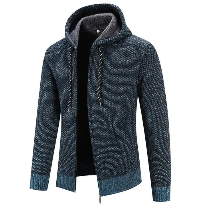 Casual herenvest met capuchon en ritssluiting. Een slim fit hoodie voor sportieve looks.