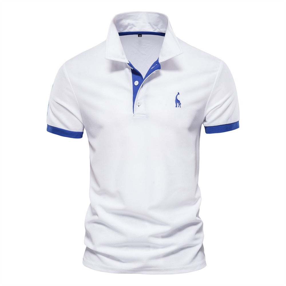 Klassiek heren slim fit poloshirt met korte mouw in diverse kleuren, veelzijdig voor elke gelegenheid.