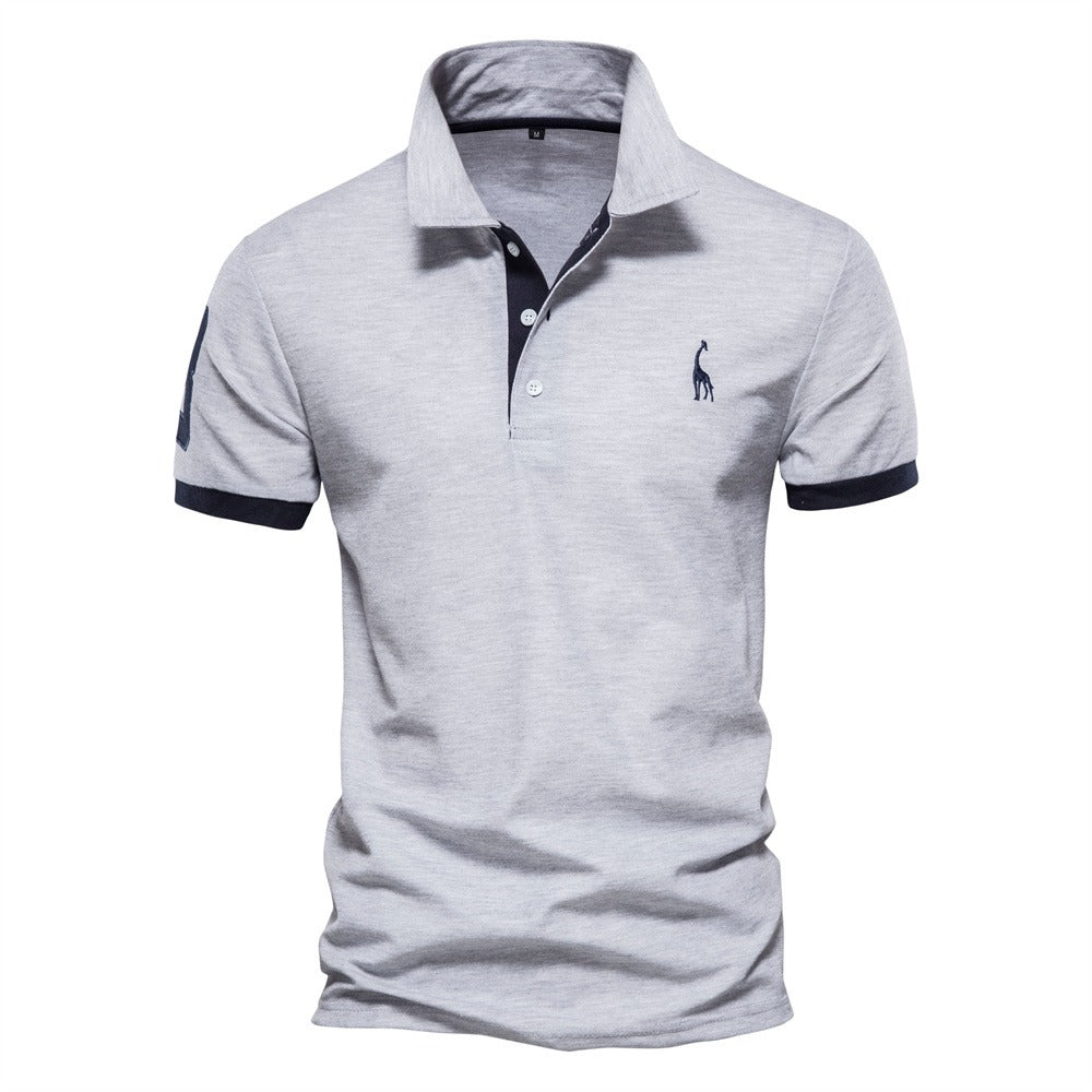 Comfortabel en ademend heren slim fit poloshirt, korte mouw, een essentieel item voor herenmode.
