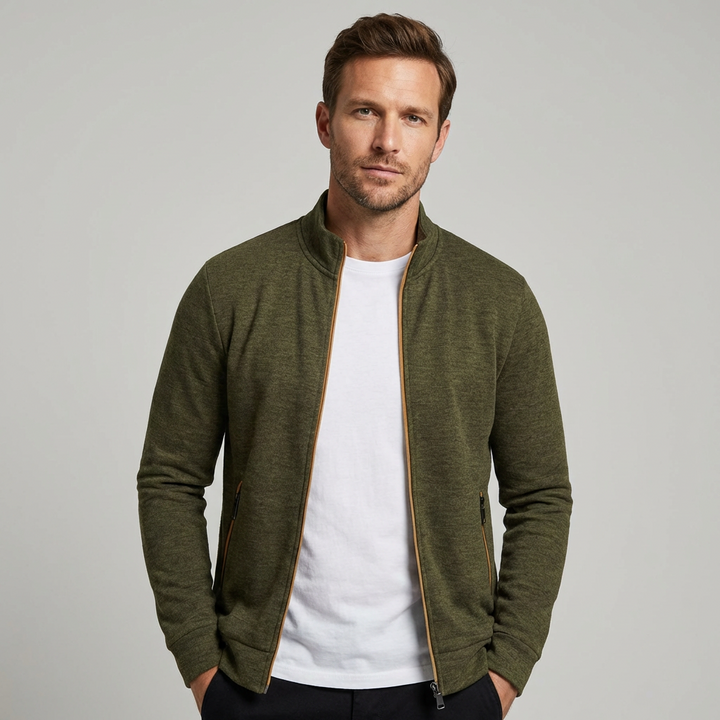 Heren comfortabel handgemaakt vest, luxe mannenmode voor vrijetijdskleding