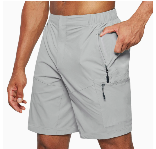 Ademende heren sportbroek van polyester, comfortabel en duurzaam, uitermate geschikt voor warme dagen.