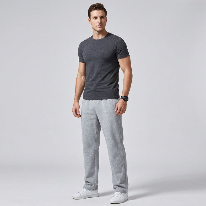 Heren comfortabele joggingbroek van polyester, casual en luchtig voor dagelijks gebruik