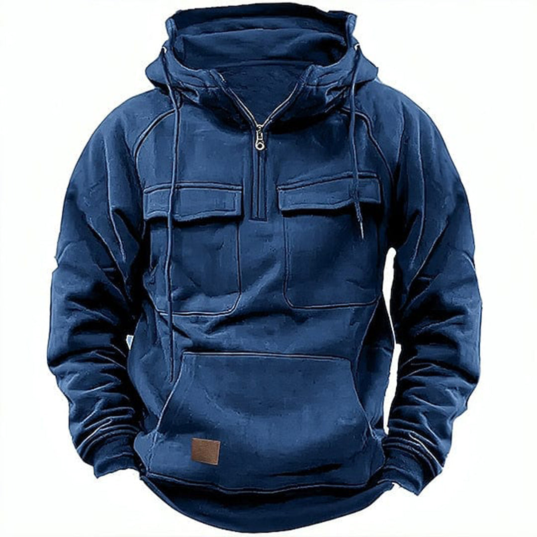 Zachte, warme heren hoodie van comfortabel materiaal. Perfecte loungewear voor de winter. Makkelijk machinewasbaar.