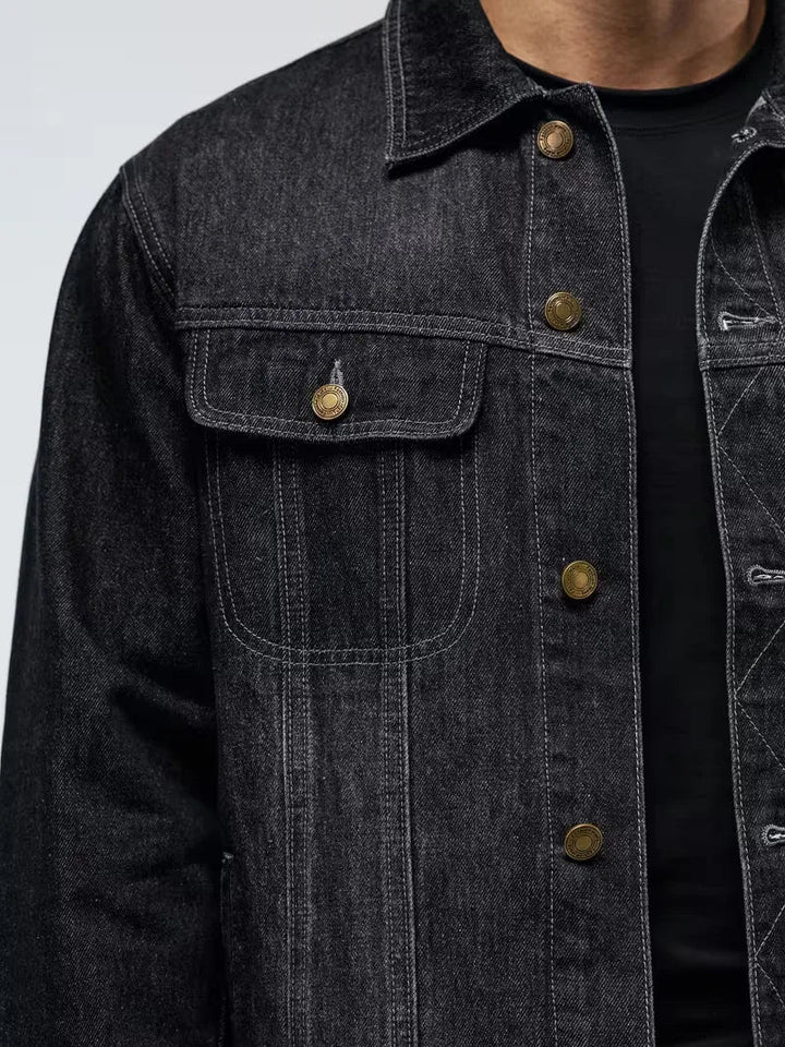 Heren lente spijkerjas, stijlvolle denim jas met comfortabele regular fit.