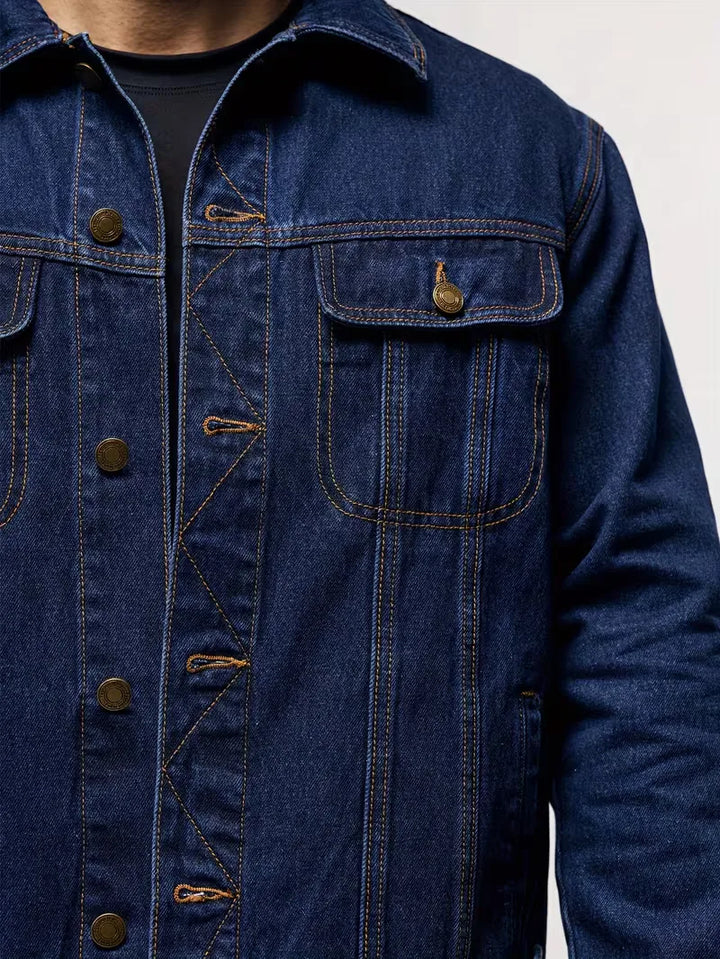 Klassieke heren spijkerjas, duurzame denim jas met comfortabele regular fit.