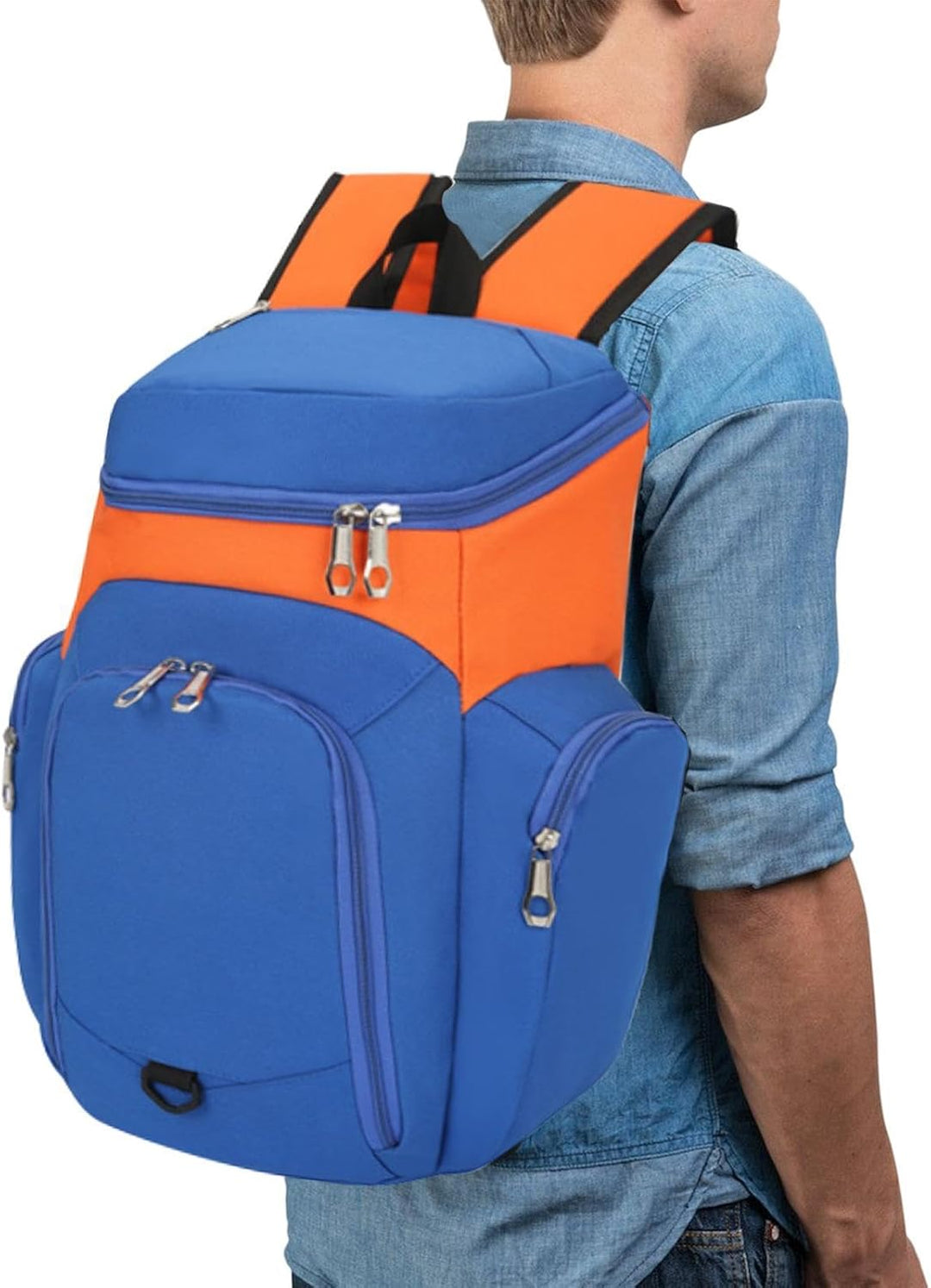Duurzame sporttas van Draycor. 30L heren basketbalrugzak met waterdichte bodem voor elke sport.