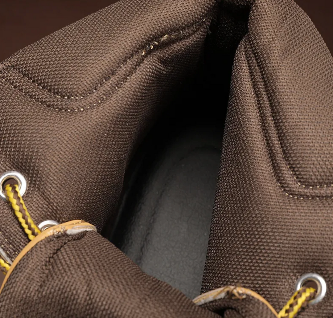Stijlvolle heren winterboots met patchwork, perfect voor de moderne man.