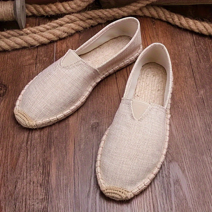 Comfortabele heren loafers espadrilles, perfecte slip-on zomerschoenen met antislipzool voor elke dag.