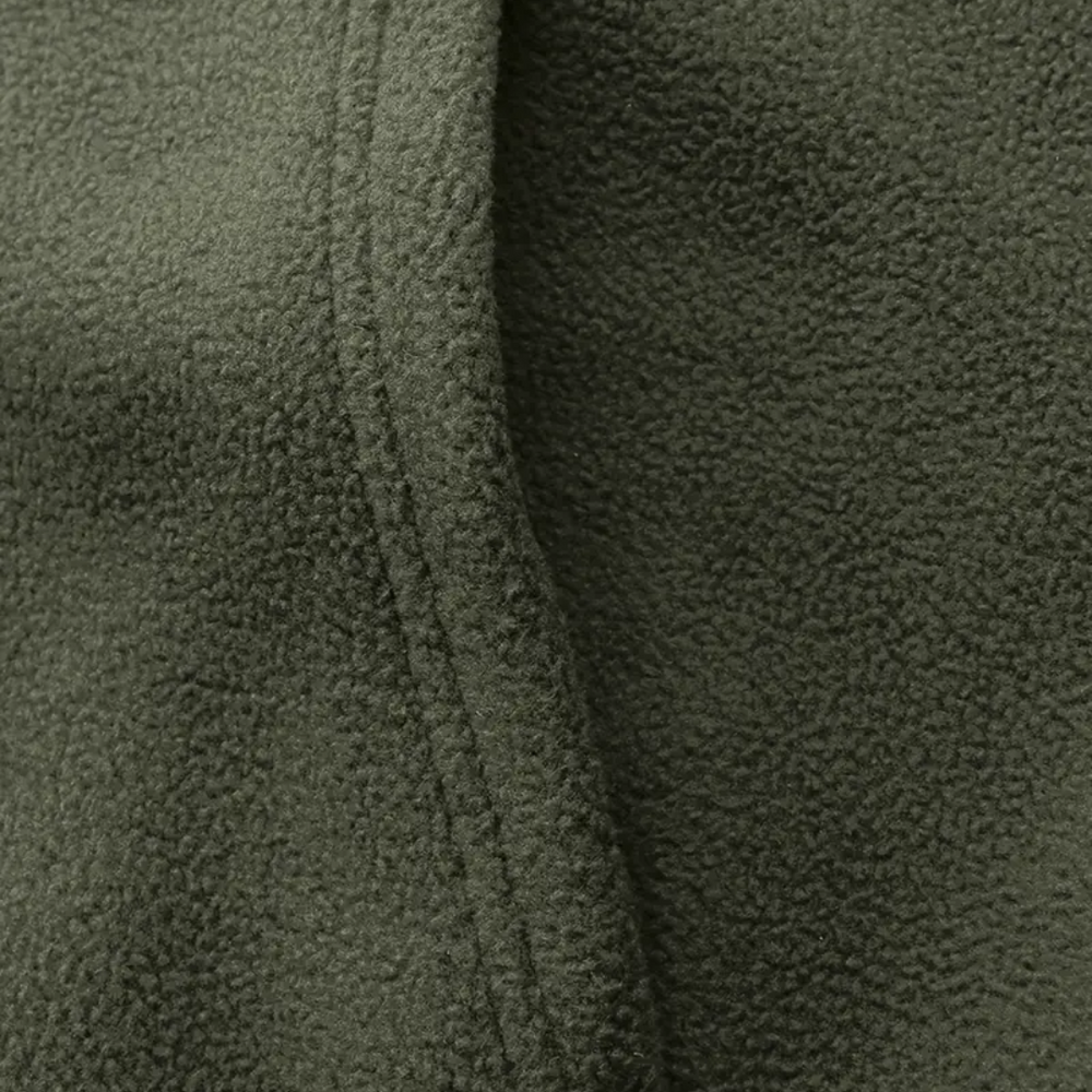 "Heren fleece hoodie: warme, ademende winterjas met polar fleece, verstelbare capuchon en dubbele zakken, ideaal voor outdoor