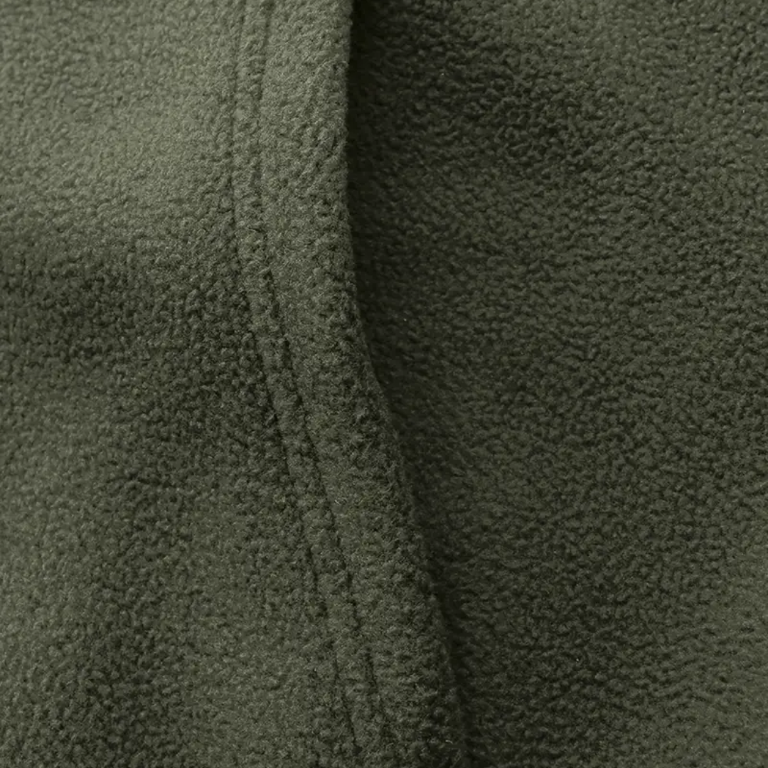 "Heren fleece hoodie: warme, ademende winterjas met polar fleece, verstelbare capuchon en dubbele zakken, ideaal voor outdoor