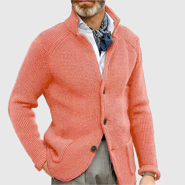 Zakelijk casual heren vest, gebreid en comfortabel, tijdloze mode voor herenkleding.