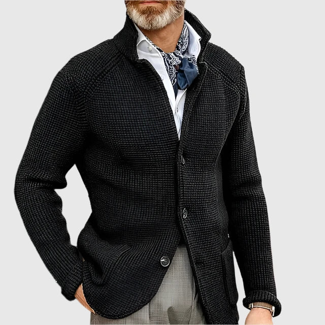 Comfortabel gebreid herenvest, klassieke pasvorm, perfect voor een casual of zakelijke look.