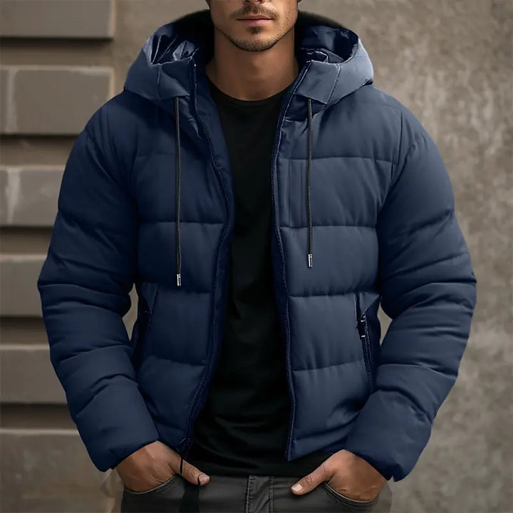 Heren gevoerde winterjas Finn, warm en modieus, perfect voor koude dagen. Ideaal als casual buitenjas.
