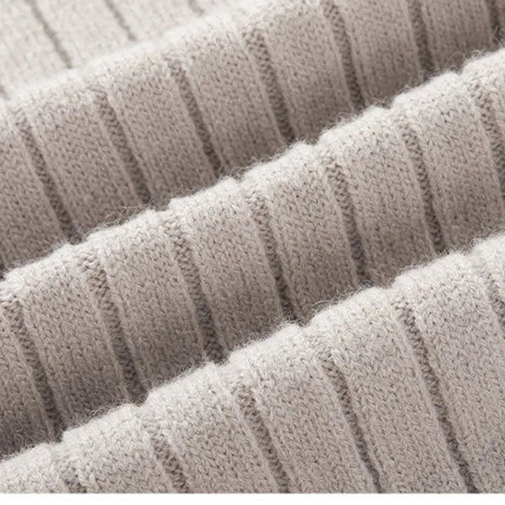Casual ribgebreide heren half-zip trui, warm en stijlvol voor elke dag. Bovenkleding.