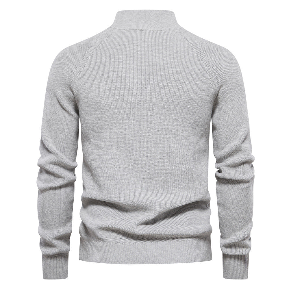 Comfortabele heren pullover met half-zip, ademend en luxueus zacht. Warme trui voor elke smart-casual outfit.