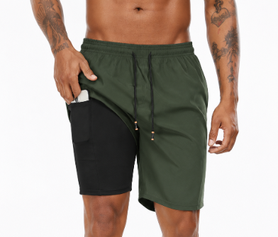 Functionele heren hardloopshorts met liner voor support en een veilige telefoonzak, essentieel voor elke sporter.