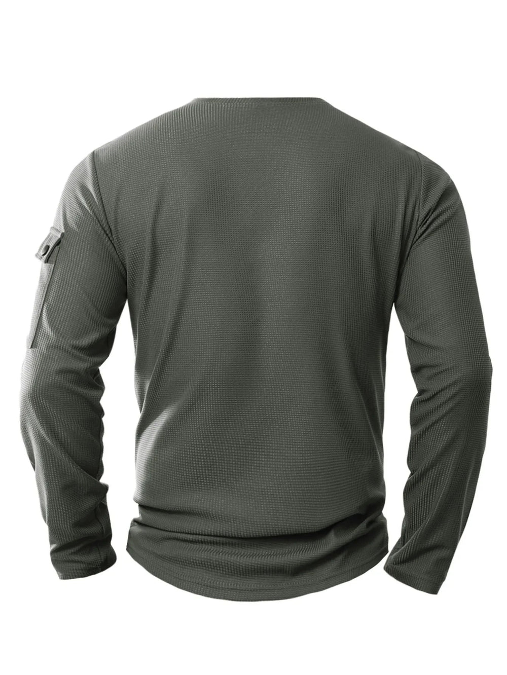 Stijlvol heren henley shirt met lange mouwen en knoopsluiting, ideaal voor veelzijdige, dagelijkse outfits.