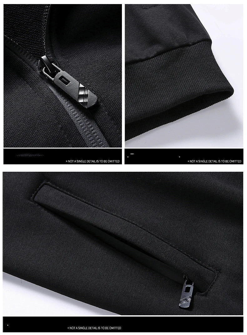 Comfortabel en stijlvol heren herfst joggingpak. Complete set voor sport, athleisure en casual dagelijkse mode.